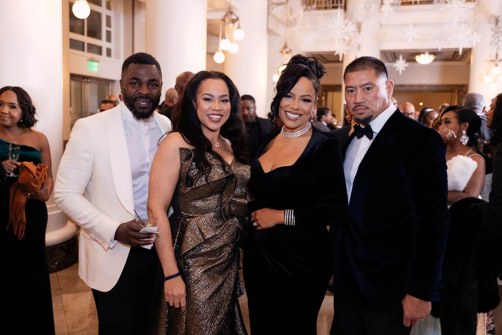 Guests in black tie at The Namaste Gala