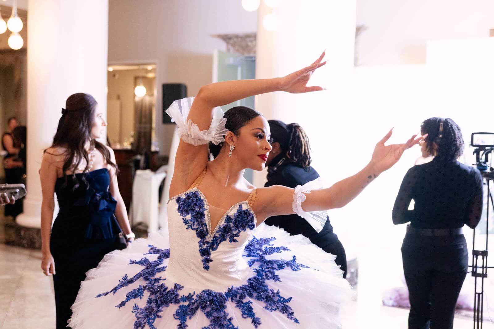 Ballerina performing at the gala